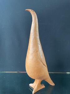 François Demassieux, terre cuite signée, dim: 42cm x17cm belle patine, parfait état.