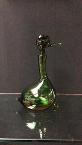 Gio Ponti italian duck decanter Empoli Murano 32cm ca 1960