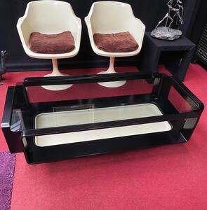 Jean Benjamin Maneval table basse en résine, modèle Space Age, ca 1970, dim: 43x136x68cm